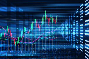 Financial trading chart background